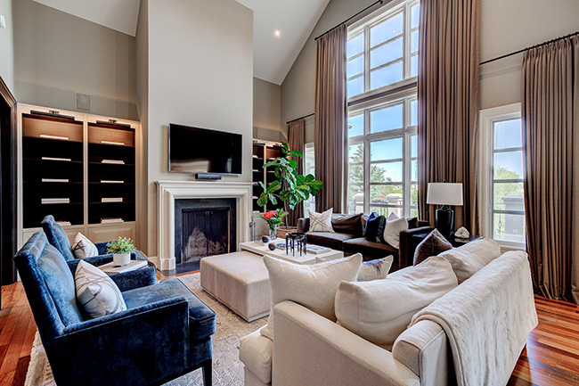 interior, living room, Prince Adam custom home